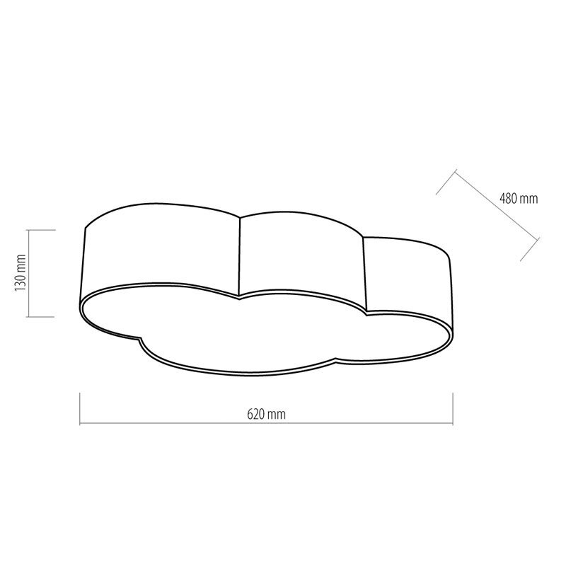 TK Lighting kattovalaisin Cloud White hinta ja tiedot | Lastenhuoneen valaisimet | hobbyhall.fi