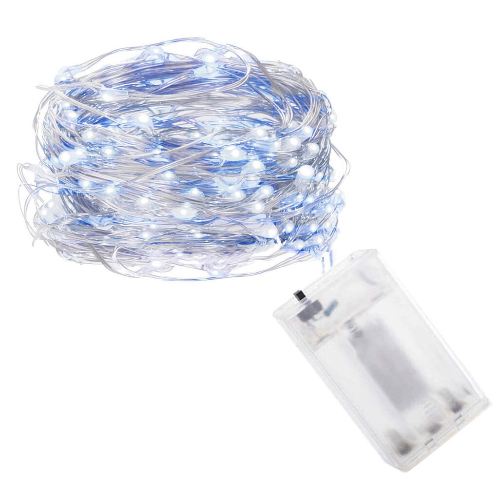 Valosarja 100 LED MicroLED "Smart", kylmä valkoinen/sininen hinta ja tiedot | Jouluvalot | hobbyhall.fi