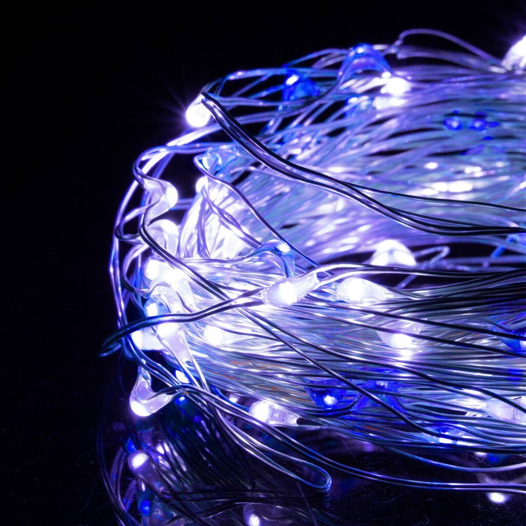 Valosarja 100 LED MicroLED "Smart", kylmä valkoinen/sininen hinta ja tiedot | Jouluvalot | hobbyhall.fi