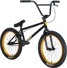 Mafia Kush 2+ 20" BMX Freestyle-pyörä, kulta/musta hinta ja tiedot | Polkupyörät | hobbyhall.fi