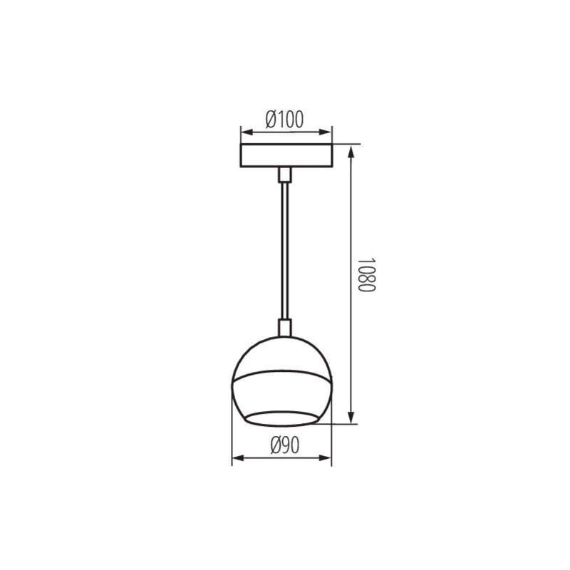 Riippuvalaisin Kanlux GALOBA C 1XGU10 W hinta ja tiedot | Kattovalaisimet | hobbyhall.fi