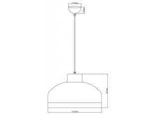 Riippuvalaisin GOLDI 2, 42 cm, musta/kulta 4113 hinta ja tiedot | Riippuvalaisimet | hobbyhall.fi