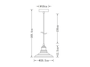 Ripustettava valaisin Loret 8854 hinta ja tiedot | Riippuvalaisimet | hobbyhall.fi