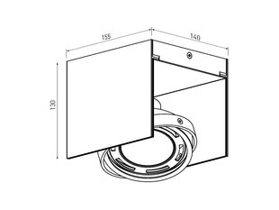 Verso kattovalaisin, musta/kulta hinta ja tiedot | Kattovalaisimet | hobbyhall.fi