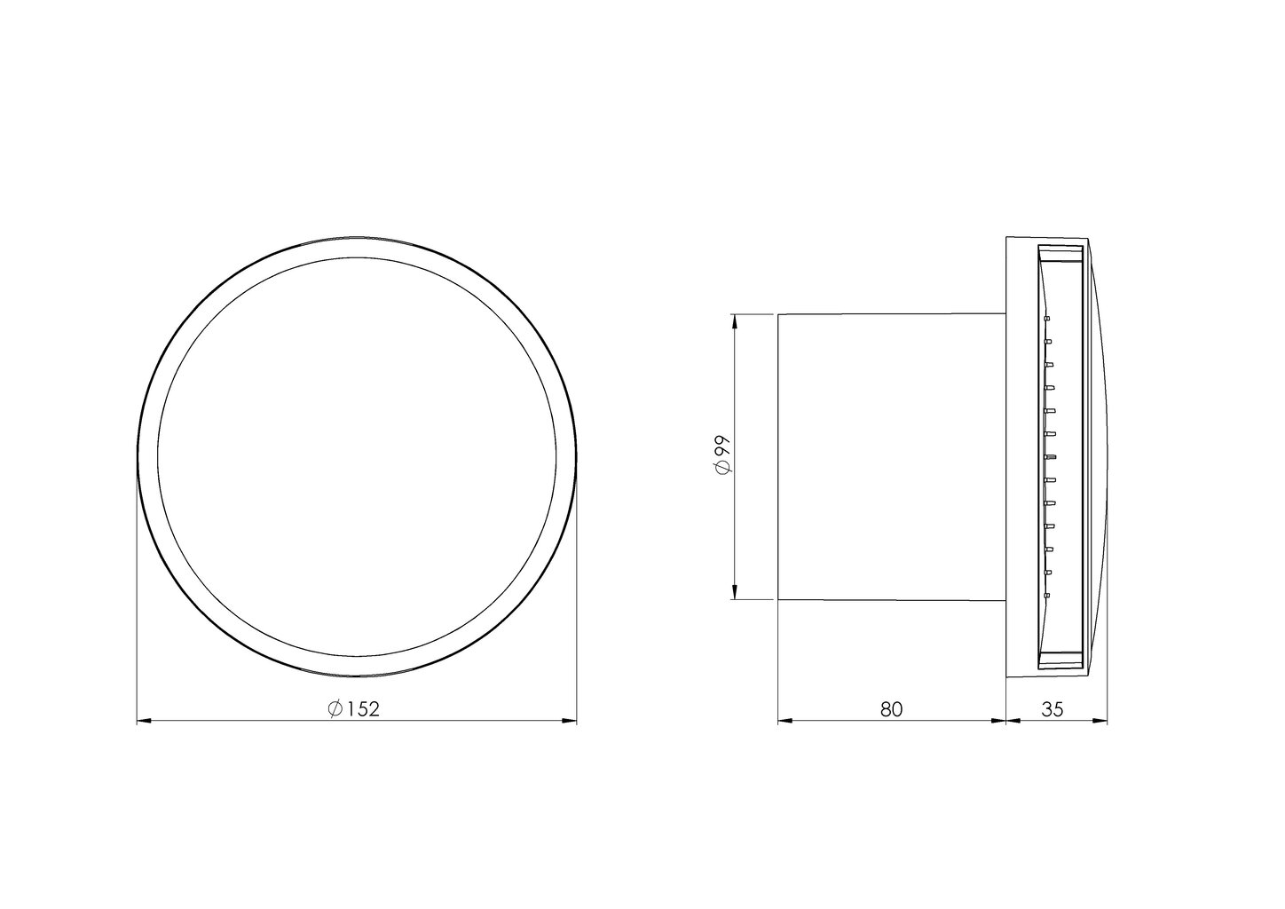 Sähkötuuletin Europlast EAT100HT E-EXTRA, Ø100mm, sulkemisen kansi, kuulalaakereilla, ajastimen, kosteusanturill hinta ja tiedot | Kylpyhuoneen tuulettimet | hobbyhall.fi