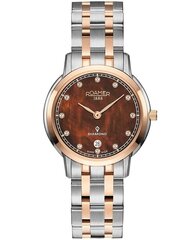 Naisten kello Roamer Superslender Ladies Diamond Stainless Steel Brown hinta ja tiedot | Naisten kellot | hobbyhall.fi