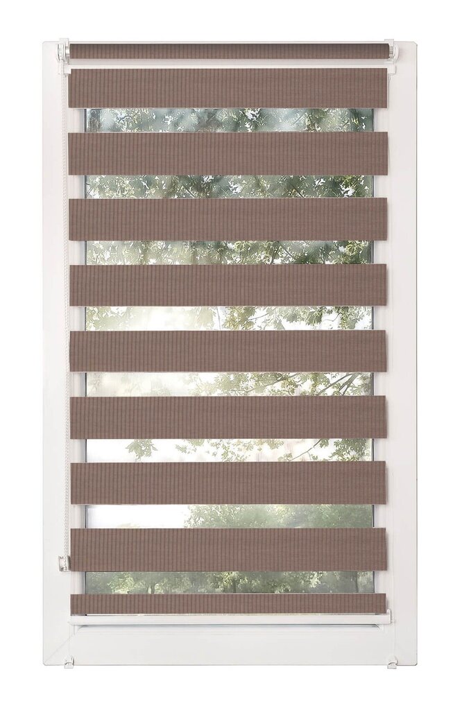 Rullaverho MINI Day-Night DN 04 BROWN, 53x150 cm hinta ja tiedot | Rullaverhot | hobbyhall.fi