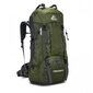 Retkeilyreppu RG Trekking 60 (50L + 10L) Khaki Green hinta ja tiedot | Urheilukassit ja reput | hobbyhall.fi