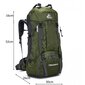 Retkeilyreppu RG Trekking 60 (50L + 10L) Khaki Green hinta ja tiedot | Urheilukassit ja reput | hobbyhall.fi