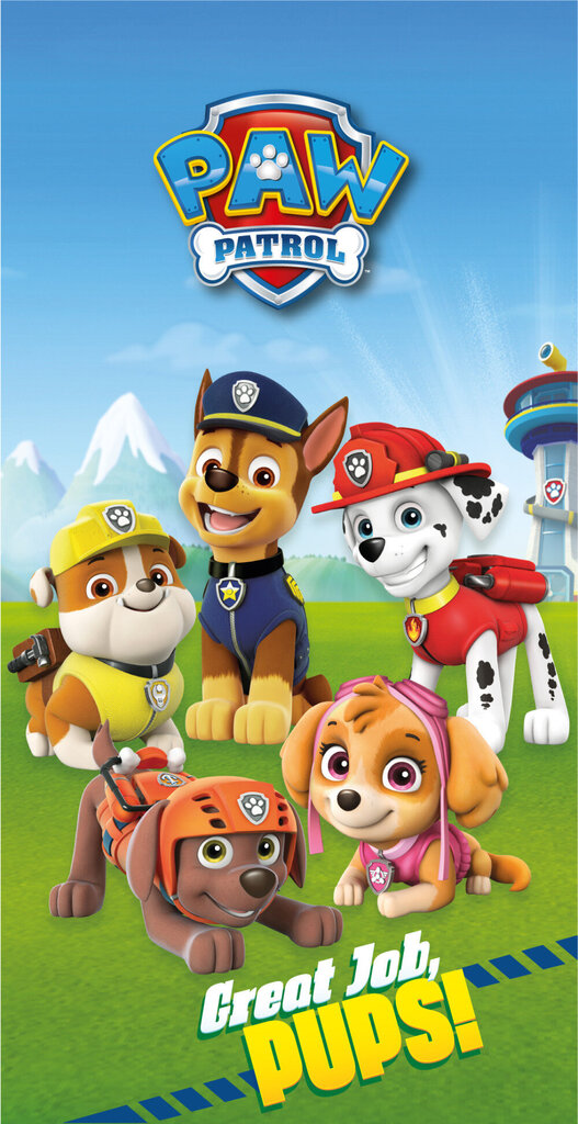 Rantapyyhe Paw Patrol, 70x140 cm hinta ja tiedot | Pyyhkeet | hobbyhall.fi