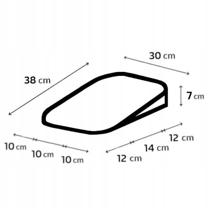 Lastenvaunujen tyyny 30 x 38 x 7,5 cm hinta ja tiedot | Vauvan tyynyt ja peitot | hobbyhall.fi