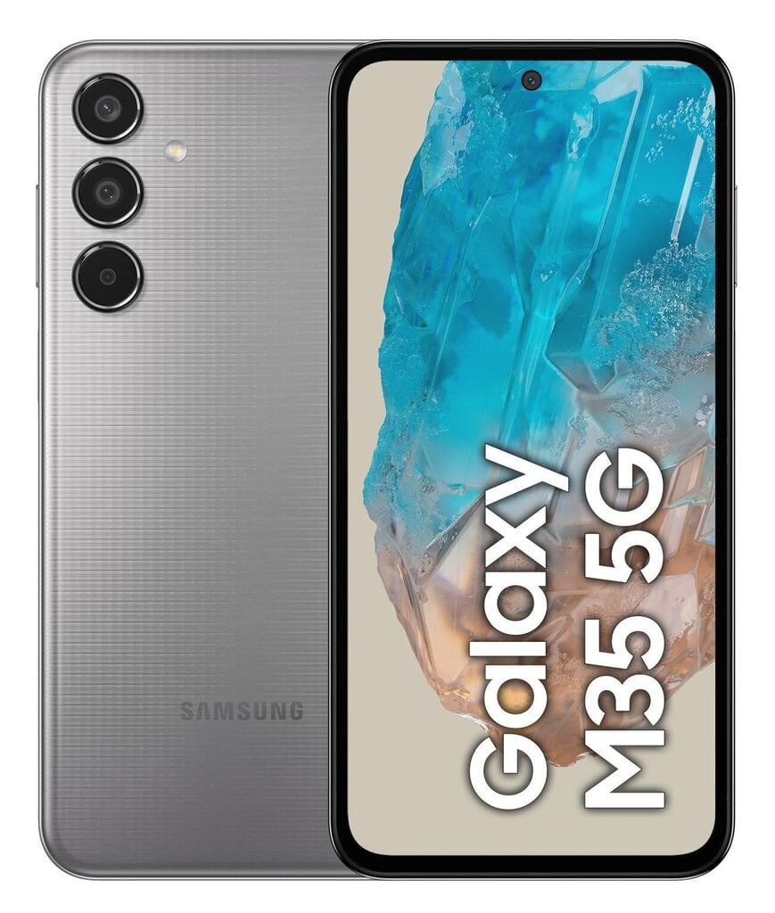 Samsung Galaxy M35 5G NFC 6GB/128GB Gray hinta ja tiedot | Matkapuhelimet | hobbyhall.fi