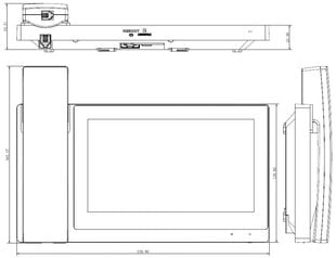 Dahua sisämonitori VTH5221EW-H hinta ja tiedot | Ovikellot | hobbyhall.fi