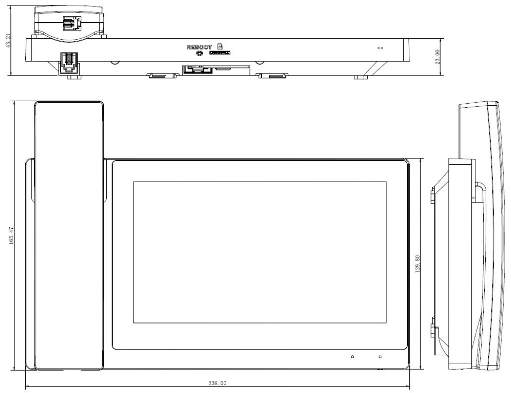 Dahua sisämonitori VTH5221EW-H hinta ja tiedot | Ovikellot | hobbyhall.fi