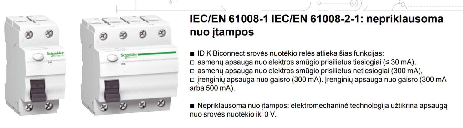 Virtavuotorele Schneider Electric Acti9 ID K, 4P 40A 30mA AC hinta ja tiedot | Kytkimet ja pistorasiat | hobbyhall.fi