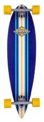 Longboard D-Street Tropical 35″ Pintail Blue hinta ja tiedot | Skeittilaudat | hobbyhall.fi