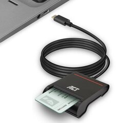 Ulkoinen USB-C Smartcard eID-kortinlukija, musta hinta ja tiedot | Activejet Puhelimet, älylaitteet ja kamerat | hobbyhall.fi