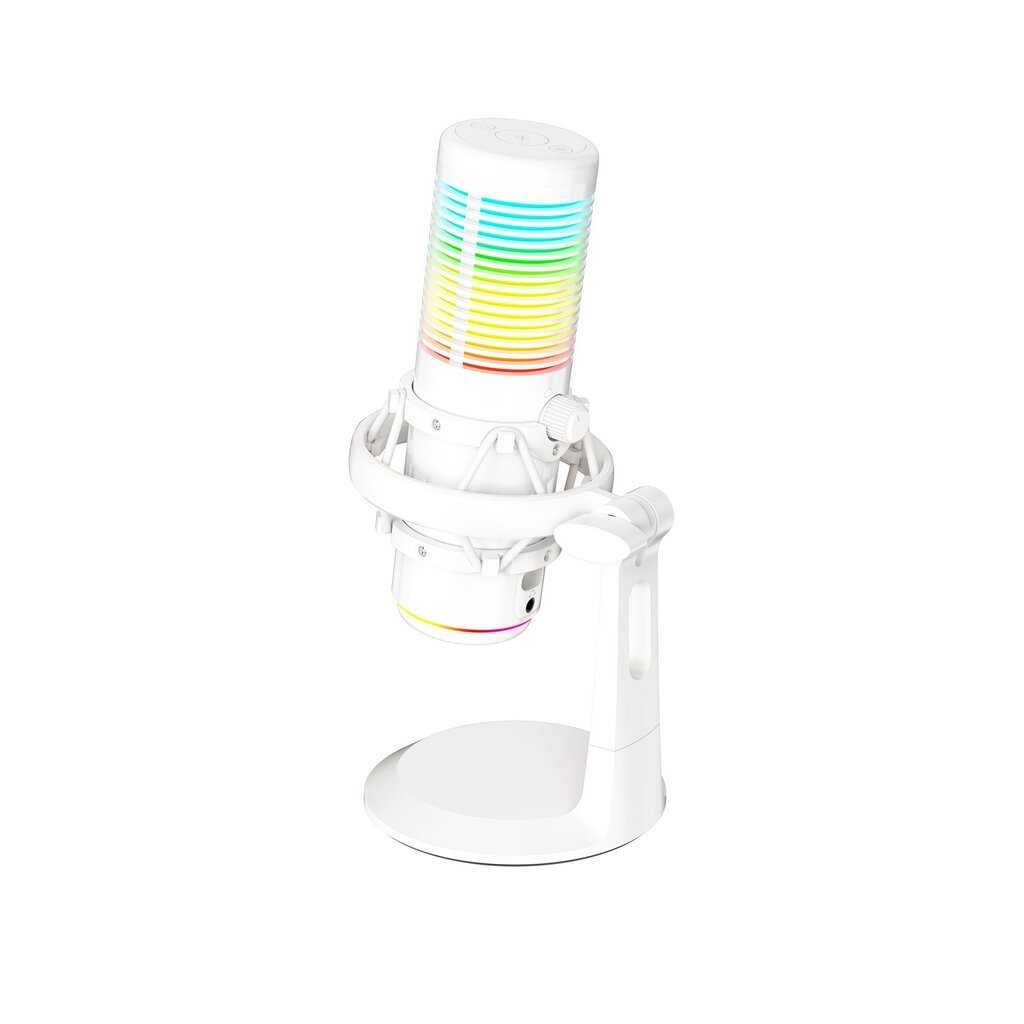 Marvo MIC-07 RGB baltas laidinis mikrofonas |USB hinta ja tiedot | Mikrofonit | hobbyhall.fi