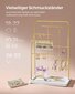 Songmics koruhylly, 13x21,5x33,7 cm, kultainen hinta ja tiedot | Sisustustuotteet | hobbyhall.fi