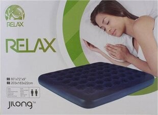 Ilmapatja JiLong Materac Flok Relax, 203x183x22 cm hinta ja tiedot | Ilmapatjat | hobbyhall.fi