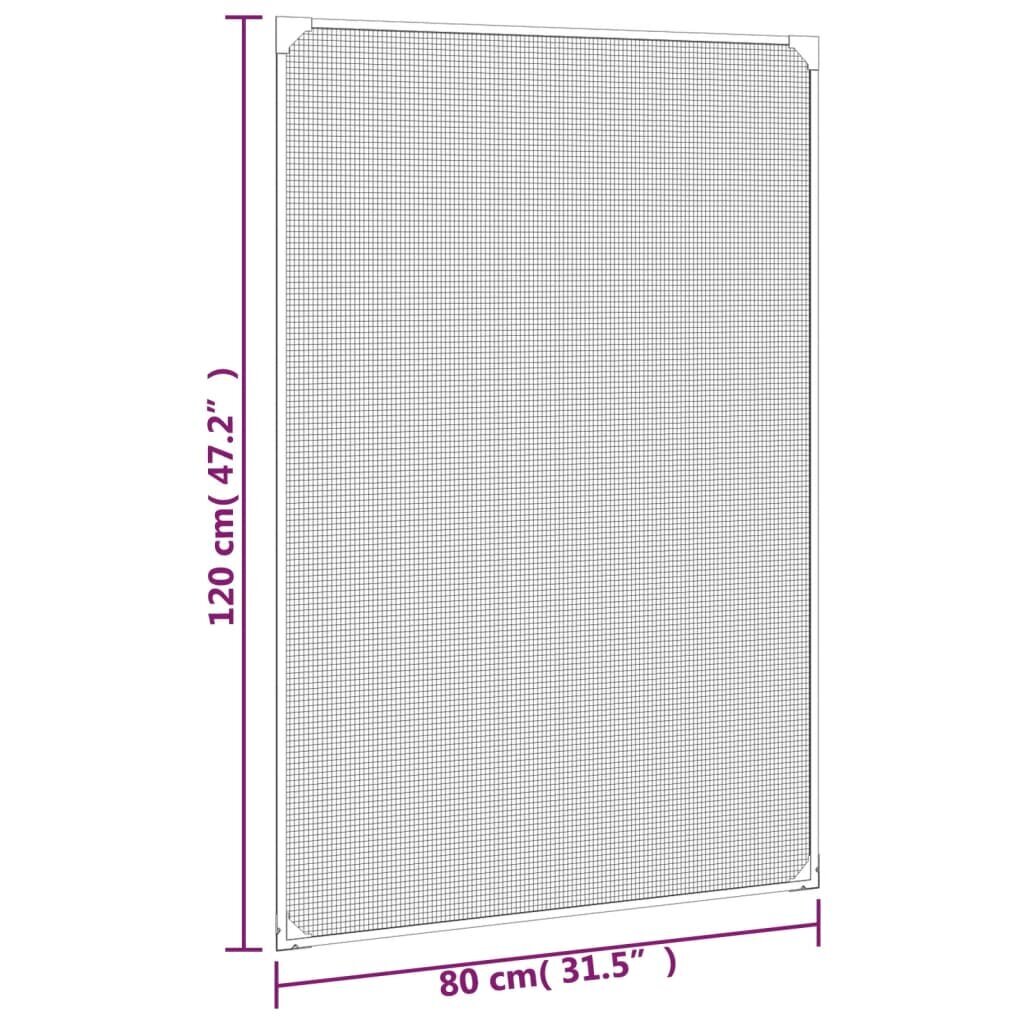 vidaXL Magneettinen hyönteisverkko ikkunaan valkoinen 80x120 cm hinta ja tiedot | Hyttysverkot | hobbyhall.fi