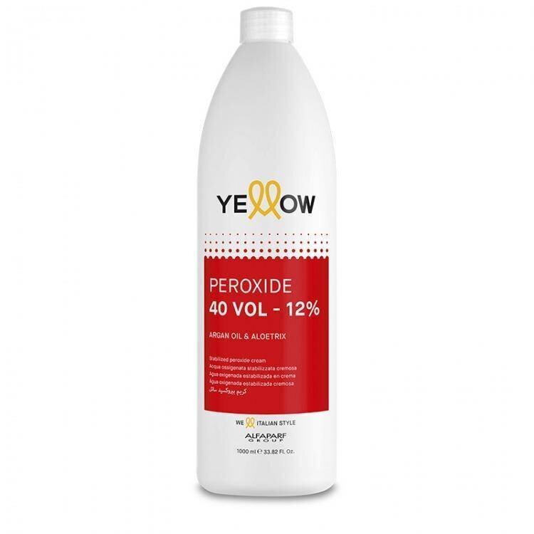 Oksidantas Alfaparf Yellow Peroxide 40 VOL 12%, 1000 ml hinta ja tiedot | Hiusvärit | hobbyhall.fi