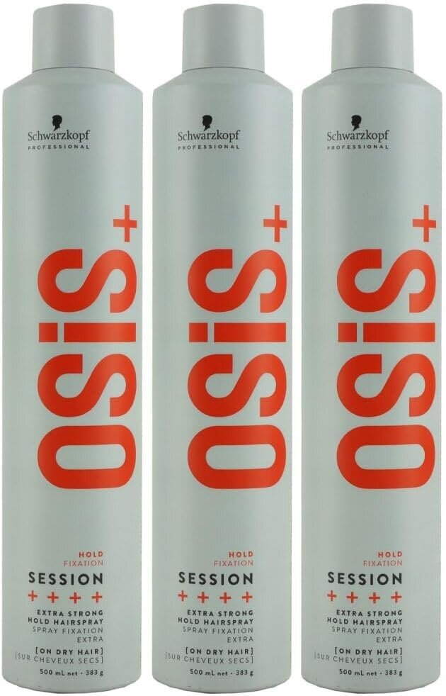 Schwarzkopf Osis+ Session Extra Strong 500ml X 3 pulloa hinta ja tiedot | Kampaamotuotteet | hobbyhall.fi