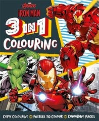 Marvel Avengers Iron Man: 3 in 1 Colouring hinta ja tiedot | Vauvakirjat | hobbyhall.fi