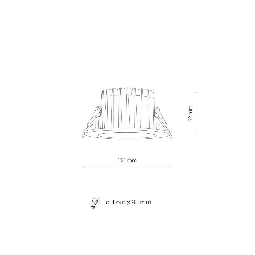 Nowodvorski Lighting sisäänrakennettu LED-lamppu Kea hinta ja tiedot | Upotettavat valaisimet ja LED-valaisimet | hobbyhall.fi