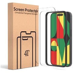 Suojalasi näytönsuoja Täysliimalla karkaistu lasi suojaava 4Tech 3D kaareva Puhelimen mallia varten Apple iPhone 14 Pro 2 kpl hinta ja tiedot | Näytönsuojakalvot ja -lasit | hobbyhall.fi