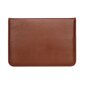 Kannettavan suojakotelo Suojakuori kannettavan laukku Laptop Sleeve Macbook Air 15 / Pro M1 M2 2020 15 4Tech eko-nahkaa 16" ruskea hinta ja tiedot | Tietokonelaukut | hobbyhall.fi