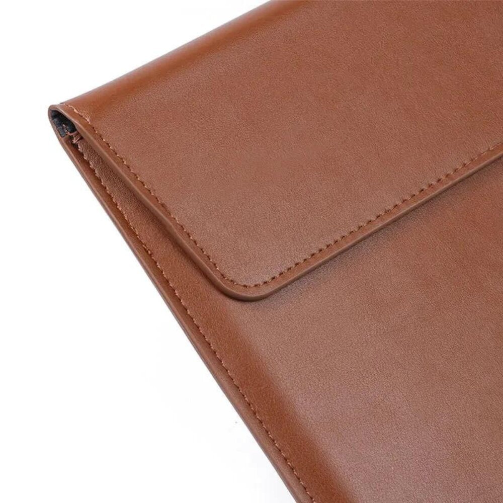 Kannettavan suojakotelo Suojakuori kannettavan laukku Laptop Sleeve Macbook Air 15 / Pro M1 M2 2020 15 4Tech eko-nahkaa 16" ruskea hinta ja tiedot | Tietokonelaukut | hobbyhall.fi