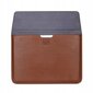 Kannettavan suojakotelo Suojakuori kannettavan laukku Laptop Sleeve Macbook Air 13 / Pro M1 M2 2020 13 4Tech eko-nahkaa 14" ruskea hinta ja tiedot | Tietokonelaukut | hobbyhall.fi