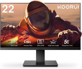 KOORUI Monitor 22 inch hinta ja tiedot | Näytöt | hobbyhall.fi