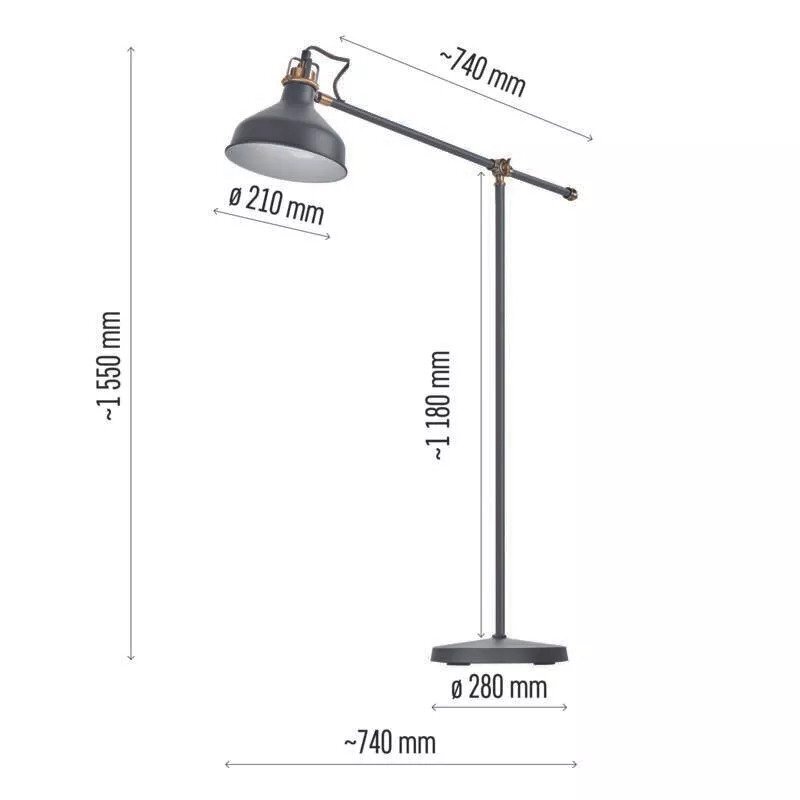 ARTHUR lattiavalaisin E27 hinta ja tiedot | Lattiavalaisimet | hobbyhall.fi