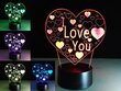 Lasten LED-sänkylamppu I Love You hinta ja tiedot | Lastenhuoneen valaisimet | hobbyhall.fi