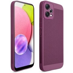 Moozy suojakuori Xiaomi Redmi Note 12 5G kotelo tuuletuskuviolla VentiGuard Case, violetti hinta ja tiedot | Puhelimen kuoret ja kotelot | hobbyhall.fi