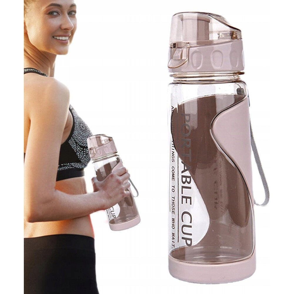 Vesipullo 600 ml kuntosalille/fitnessiin, pinkki hinta ja tiedot | Juomapullot | hobbyhall.fi