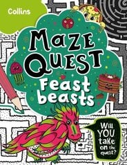 Feast Beasts: Solve 50 Mazes in This Adventure Story for Kids Aged 7plus hinta ja tiedot | Nuortenkirjat | hobbyhall.fi