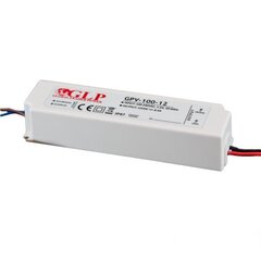 100W LED Virtalähde GLP 12V IP67 hinta ja tiedot | Virtalähteet | hobbyhall.fi