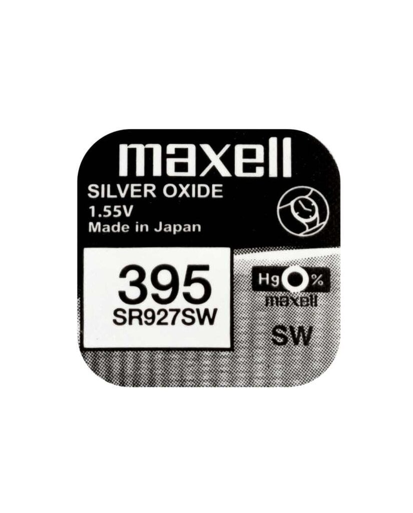 Elementit Maxell 395 / SR927SW 10 kpl. hinta ja tiedot | Paristot | hobbyhall.fi