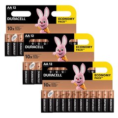 DURACELL akku AA/MN1500 3 x 12 kpl hinta ja tiedot | Paristot | hobbyhall.fi