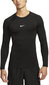 Nike T-paidat Miehille M Np Df Tight Top Ls Black FB7919 010 FB7919 010/XL hinta ja tiedot | Miesten puserot ja hupparit | hobbyhall.fi