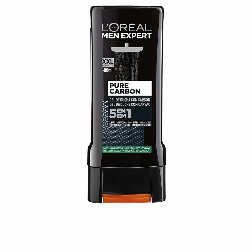 Suihkugeeli L'Oréal Paris Men Expert 5 yhdessä (400 ml) hinta ja tiedot | Saippuat | hobbyhall.fi