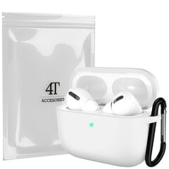 Kotelo kotelosuoja suojakuori Hang Silicon Case Kuulokekotelo AirPods Pro 1 + klipsikoukku hinta ja tiedot | 4Tech Tietokoneet ja pelaaminen | hobbyhall.fi