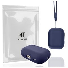 Kotelo kotelosuoja suojakuori Hang Silicon Case Kuulokekotelo AirPods Pro 1 2 + klipsikoukku hinta ja tiedot | 4Tech Tietokoneet ja pelaaminen | hobbyhall.fi