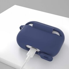 Kotelo kotelosuoja suojakuori Hang Silicon Case Kuulokekotelo AirPods Pro 1 + klipsikoukku hinta ja tiedot | 4Tech Tietokoneet ja pelaaminen | hobbyhall.fi