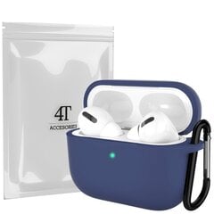 Kotelo kotelosuoja suojakuori Hang Silicon Case Kuulokekotelo AirPods Pro 1 + klipsikoukku hinta ja tiedot | 4Tech Tietokoneet ja pelaaminen | hobbyhall.fi