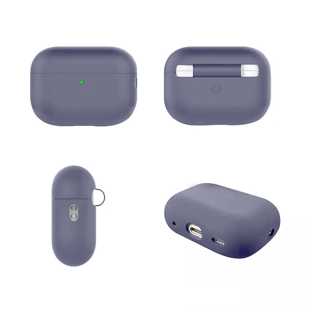 Kotelo kotelosuoja suojakuori Hang Silicon Case Kuulokekotelo AirPods Pro 1 2 + klipsikoukku hinta ja tiedot | Kuulokkeiden tarvikkeet | hobbyhall.fi