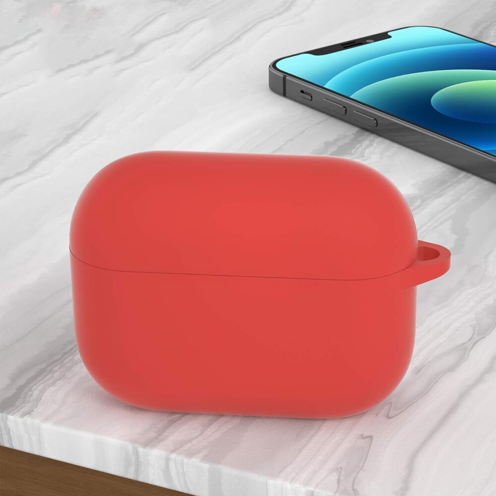 Kotelo kotelosuoja suojakuori Hang Silicon Case Kuulokekotelo AirPods Pro 1 + klipsikoukku hinta ja tiedot | Kuulokkeiden tarvikkeet | hobbyhall.fi